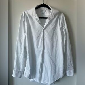 Formal Work Wear White Simple Shirt